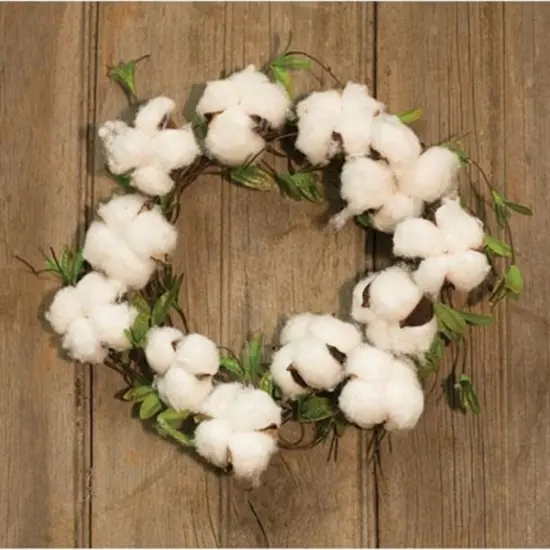 Cotton & Willow Leaves Wreath {1}