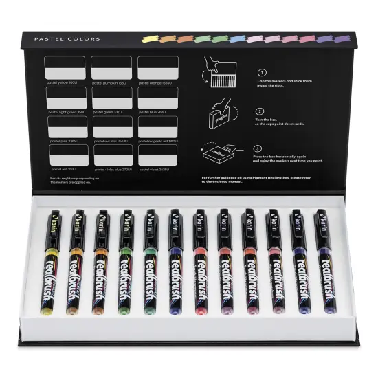 Karin Realbrush Pigment Markers - Pastel Colors, Set of 12 {1}