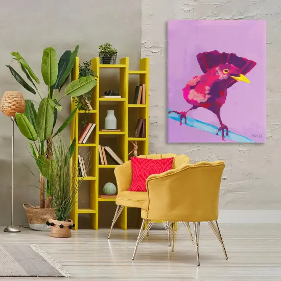 Stupell Industries Vivid Perched Bird Canvas Wall Art Design by Ania Zwara {2}