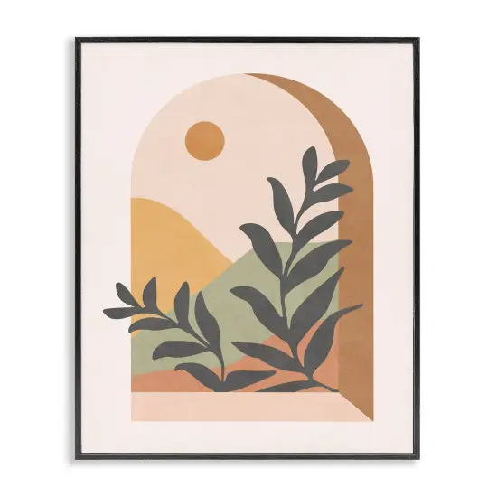 Stupell Industries Soft Boho Window View Framed Giclee Wall Art Design by Nataly White {1}