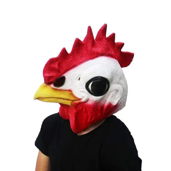 Rooster Adult Latex Costume Mask {3}