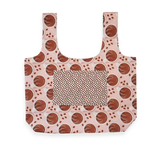 Crosscut Sewing Co.&reg; Foldable Shopping Bag Sewing Kit - Beginner Sewing Project Kit Coffee {4}