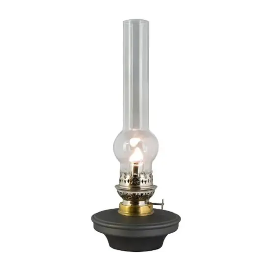 Clear Glass Lamp Chimney, Replacement Hurricane Globe Measures 2 5/8 Inch Diameter Base x 12 Inches High for Oil or Kerosene Lanterns, Matador {6}