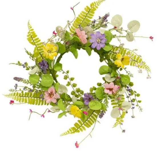 Spring Mix Blossoms Wreath {1}