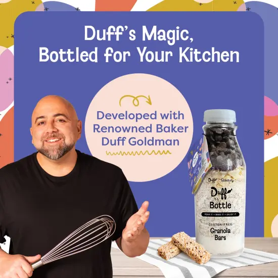 Baketivity Chocolate Granola Mix- Duff in a Bottle Granola Bar Baking Kit for Kids and Adults - Premeasured Ingredients like Oats, Banana Chips, Vanilla Sugar, Unsweetened Coconut, and Chocolate Chips {5}
