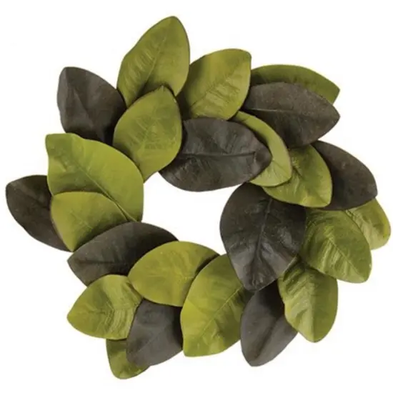 Elegant Magnolia Leaves Wreath, 12" {1}