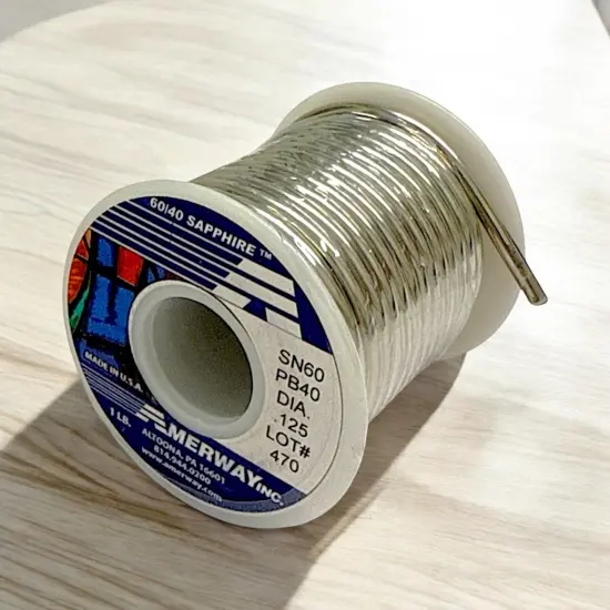 AMERWAY 60/40 SAPPHIRE Solder for Stained Glass (5 Lbs/Spools) {3}