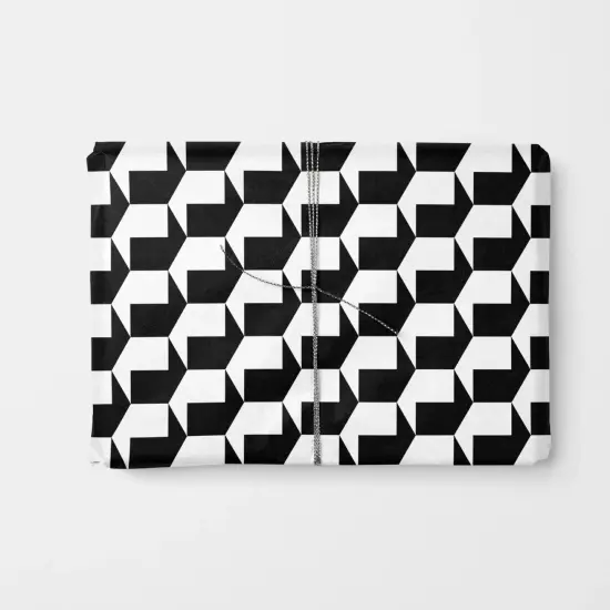 Black & White Geo Shape Gift Wrap XI {1}
