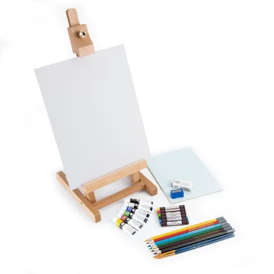 REA5320 | Mixed Media H-Frame Easel Art Set - 40pc {4}