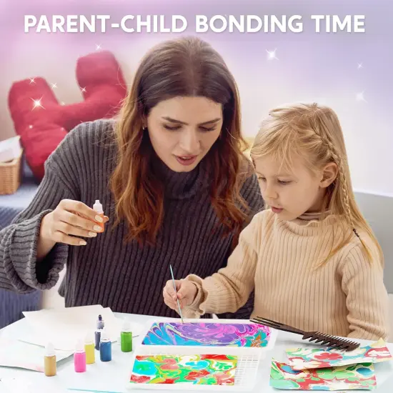 Kits Marbling Paint for Kids, Metallic {5}