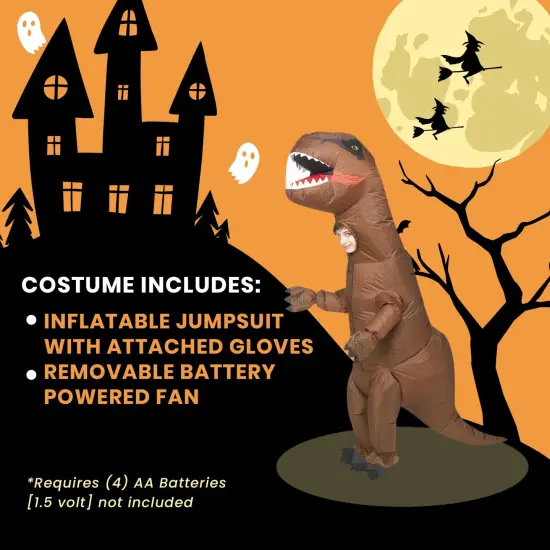 Inflatable T-Rex Child Costume | One Size Fits Up To Size 14 {6}