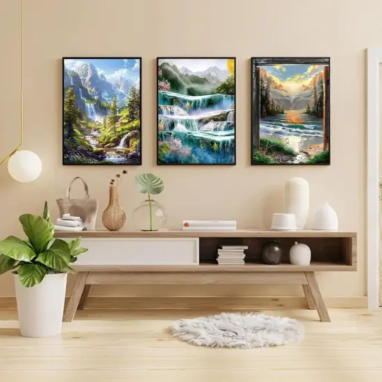 6 Pack Adults Paint by Numbers, Landscapes-(12x16inch) {5}