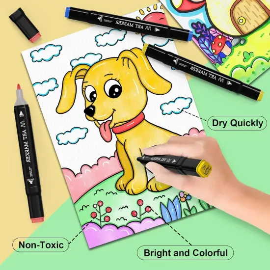 100 Colors Dual Tip Art Set {5}