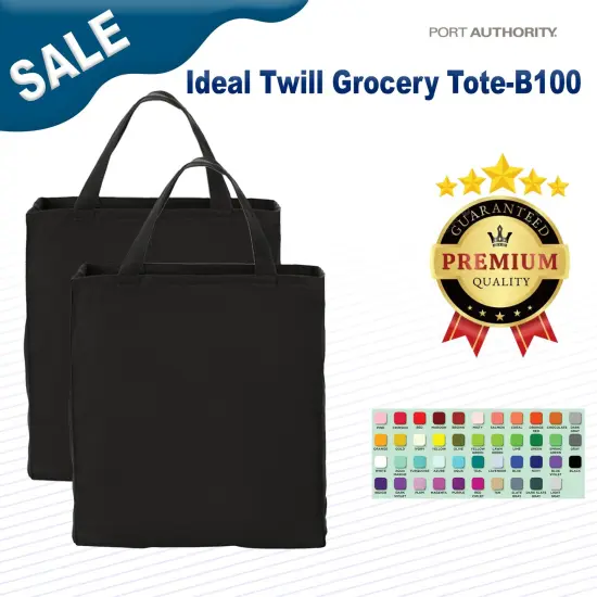 Port Authority&reg; Ideal Twill Grocery Tote {2}