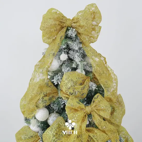 Gold Glitter Mesh Star Web Ribbon Yards Roll Gold Mesh Fabric Ribbon Decorative Mesh Gold Mesh Ribbon {4}