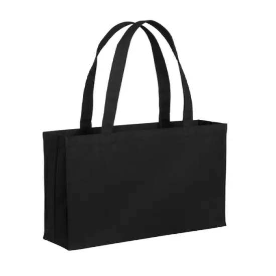 Port Authority&reg; Cotton Canvas Shopper Tote {3}