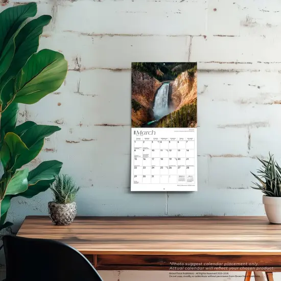 Rocky Mountain Wilderness | 2026 7 x 14 Inch (Hanging) Monthly Mini Wall Calendar {4}
