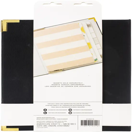 Heidi Swapp Storyline Chapters Album 8"X10"-Black {3}