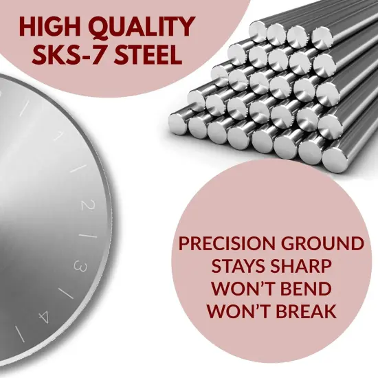 60mm Rotary Cutter Replacement Blades, 5 Tungsten Steel Blades | Cuts Thick Layers of Fabric, Felt, Leather and Vinyl &ndash; Compatible with Fiskars, Olfa, Clover and Other Brands {5}