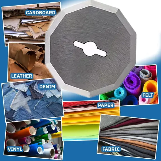 4-Pack Replacement Rotary Blades Compatible with Worx WX082L 4V ZipSnip Cordless Electric Scissors, WA2300 Replacement Blades (1-1/2"),Fits RC2600K, RC2601, RC2602, WX080L, WX081,WX081L {2}