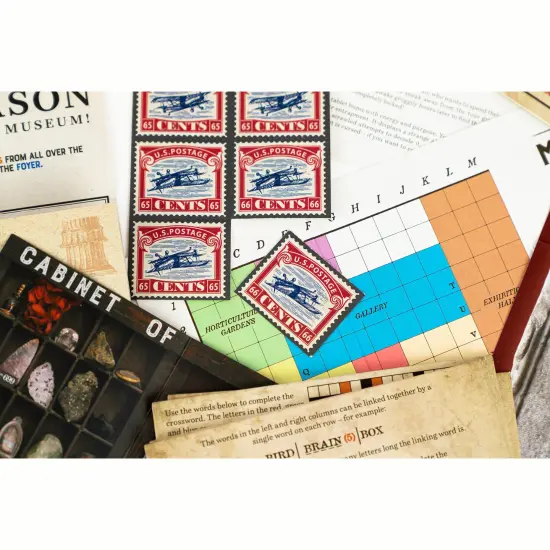 Professor Puzzle: Escape From The Museum - A Mini Escape Room Game, 12 Brain-Busting Puzzles To Solve, Collaborative Party Game, Ages 12+, 1+ Players {5}