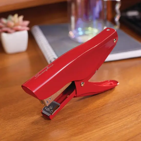 Plier Stapler, Handheld Heavy Duty All Metal Stapler, 25 Sheet Capacity, Jam Free, Vintage Rio Red (S7010159) {2}