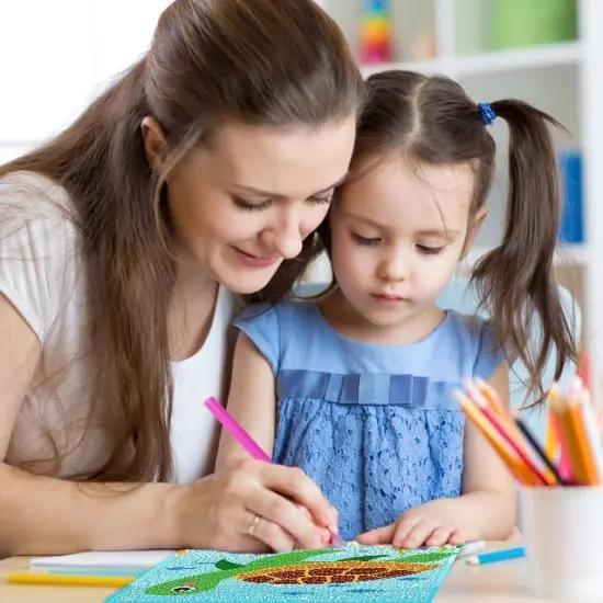 4 Pack 5D Cartoon Diamond Painting Kits for Kids Beginners {4}