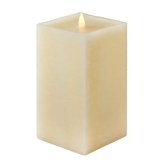 Classic Motion Flameless Square Candle 4x8 Ivory {1}