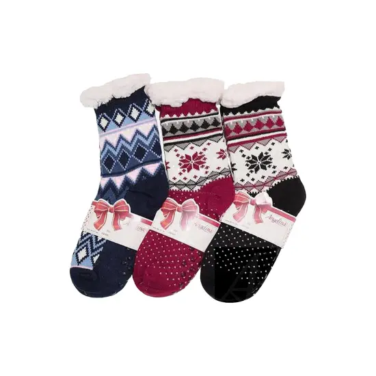 Snuggly Slipper Socks 1 Pair Assorted Color {4}