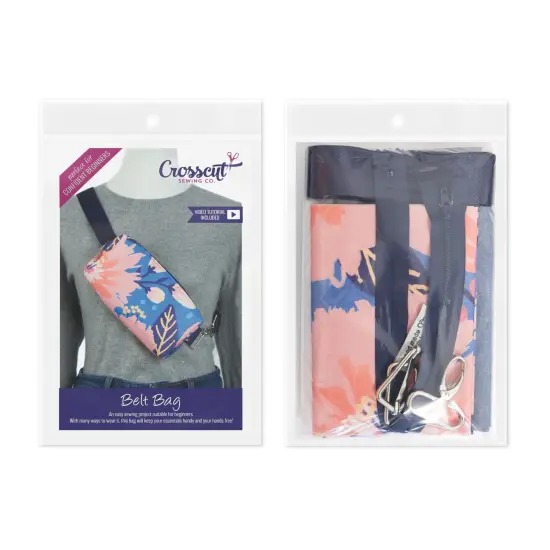 Crosscut Sewing Co.&reg; Belt Bag Sewing Project Kit - Beginner Friendly DIY Sewing Kit Dahlia {2}