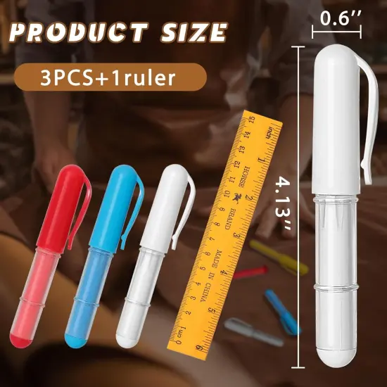 Fabric Chalk Markers (Red,Blue,White and 1 Ruler) {2}