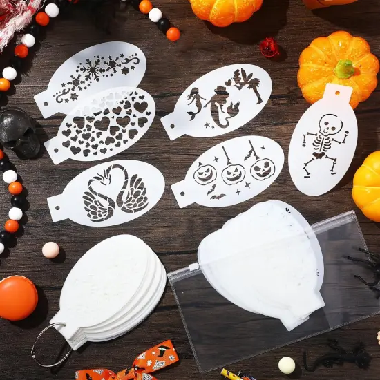 72 Pcs Face Paint Stencils(Vintage) {2}