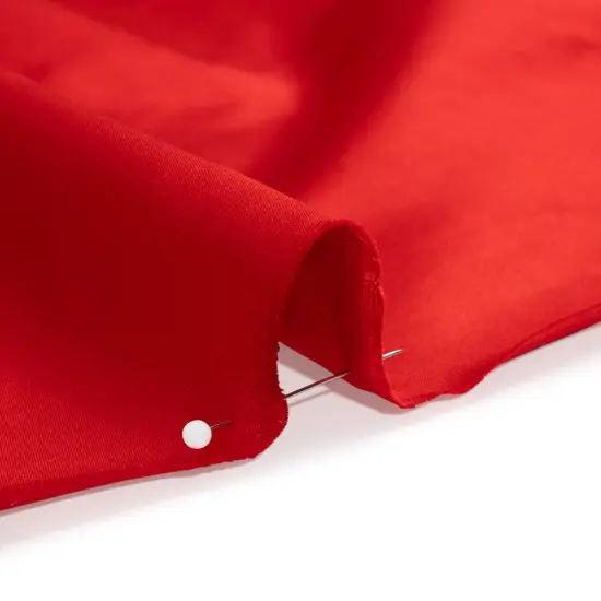 1 Yard Red Silk Duchesse Satin Luxury Fabric Perfect for Prom Dresses, 59 Inches Width {2}
