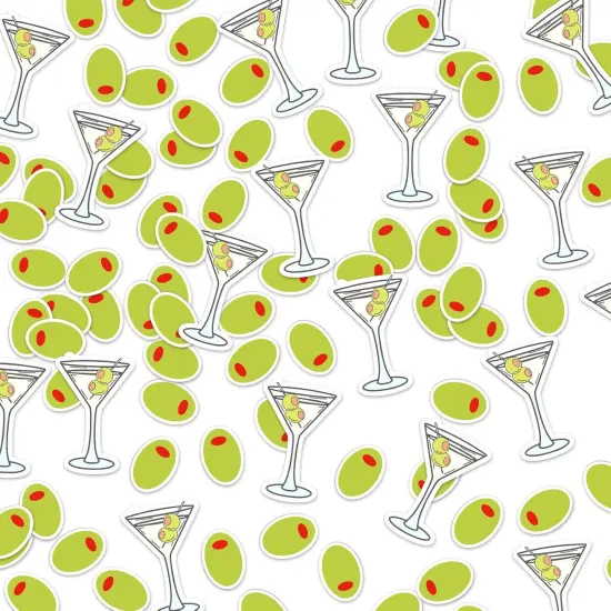 400 Pcs Martini Birthday Party Confetti Bikinis and Martini Cups Confetti for Bridal Shower Engagement Bachelorette Party Supplies(Classic) {1}