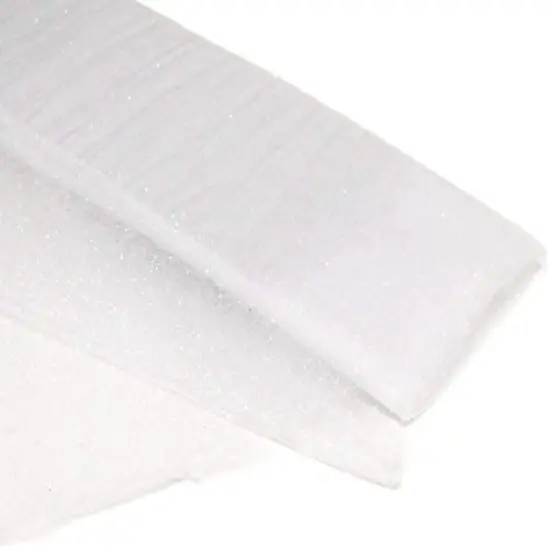 10 Yard Premium Glitter Tulle Fabric for Wedding Party Crafting and Decoration 54 Inch Width White {1}