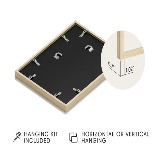 Haus and Hues Oak Wood Picture Frames Matted with Real Glass Natural {3}