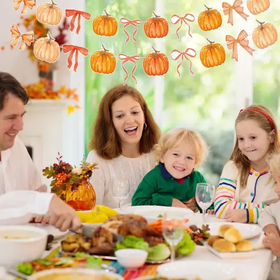 2 Pack Fall Decor Fall Pumpkin Garland (Orange) {5}