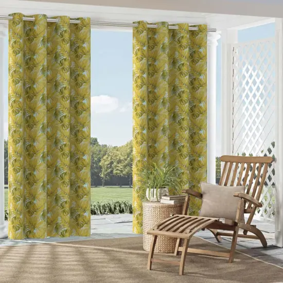 Aqua - Aqua & Teal,Green Leaves,Tropical & Botanical Upholstery Fabric 54 Inches" {2}