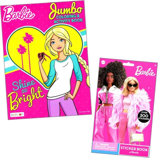 Barbie Sticker Activity Set Includes Barbie Stickers, Barbie Coloring Book {5}