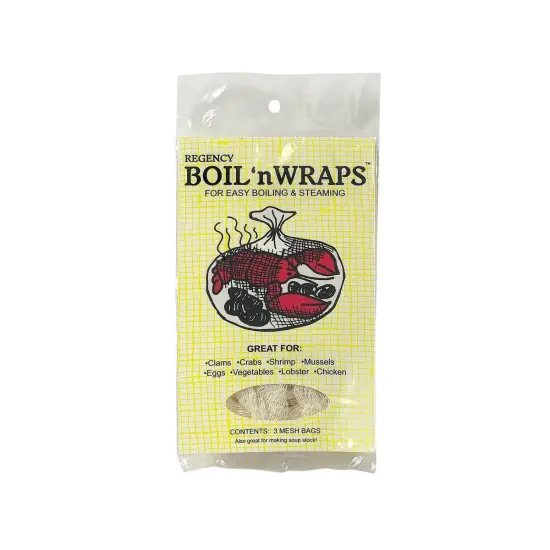 Regency Wraps Boil 'n Wraps Steamer Bags for Shellfish, Chicken, Vegetables - 3 pack {1}