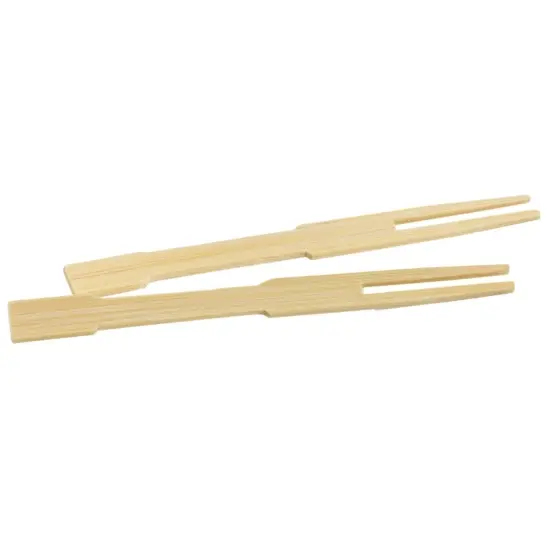 Helen's Asian Kitchen 3.5" Bamboo Appetizer Cocktail Forks Party Picks - 72 Pack {3}