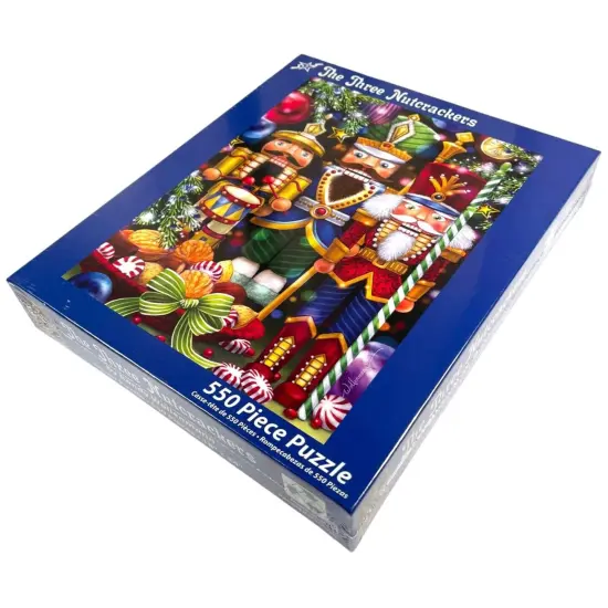 Vermont Christmas Three Nutcrackers Puzzle Randy Wollenmann 24 x 18 550 Pieces {4}