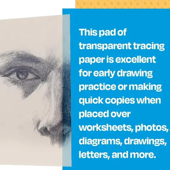 Sax Tracing Paper Pad, 25 lbs, 19 x 24 Inches, White, 50 Sheets {7}