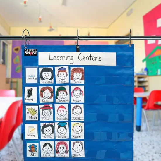 School Smart Student Group Pocket Chart, 35 Pockets, 27 x 26 Inches {3}