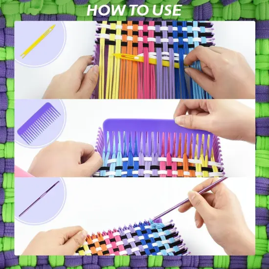 Weaving Loom Kit with 400 Weaving Loops of 10 Colors {5}