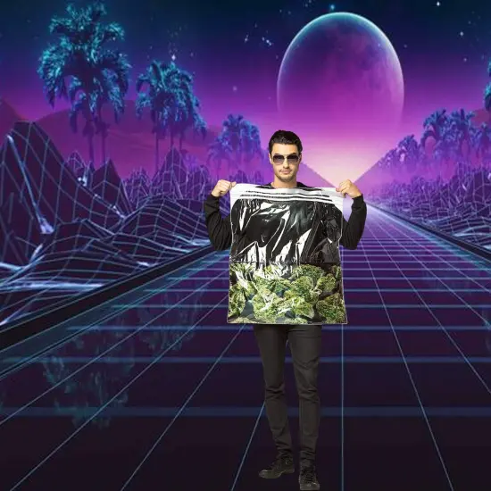 Funny Bag Of Weed Adult Costume Printed Tunic for Halloween Parties {5}