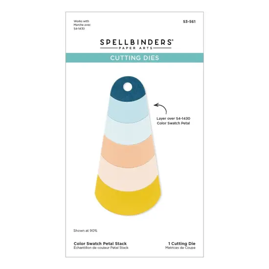 Spellbinders Etched Dies-Color Swatch Petal Stack {1}