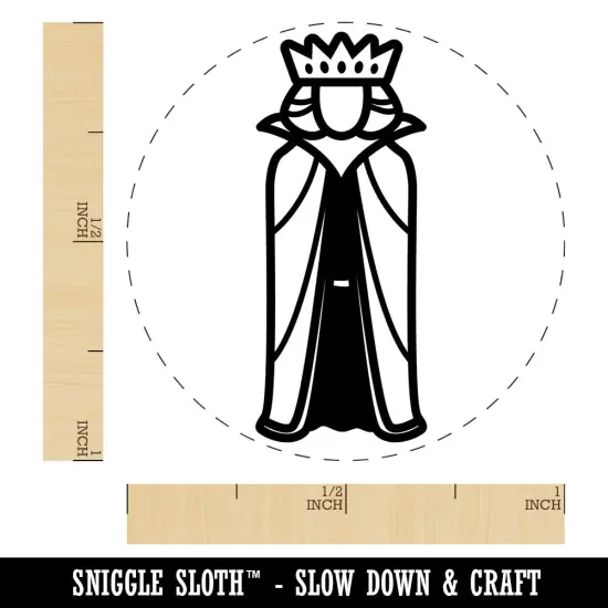 Regal Noble Queen Medieval Crown Self-Inking Rubber Stamp Crafting Planners Lime Green {1}