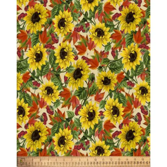 Harvest Floral Cotton Fabric | By the Yard | Sewing and Crafting | 44 inches wide {1}