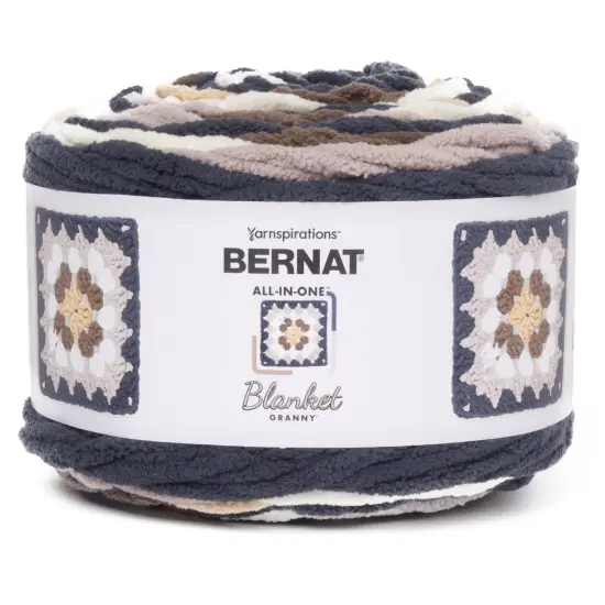 Bernat Blanket All In One Blanket Granny Square Yarn {2}